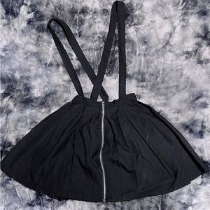 Hot Topic Black Skirt with Straps